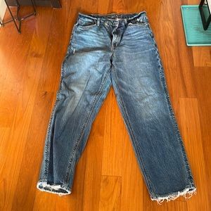 American Eagle curvy 90s straight stretch jeans